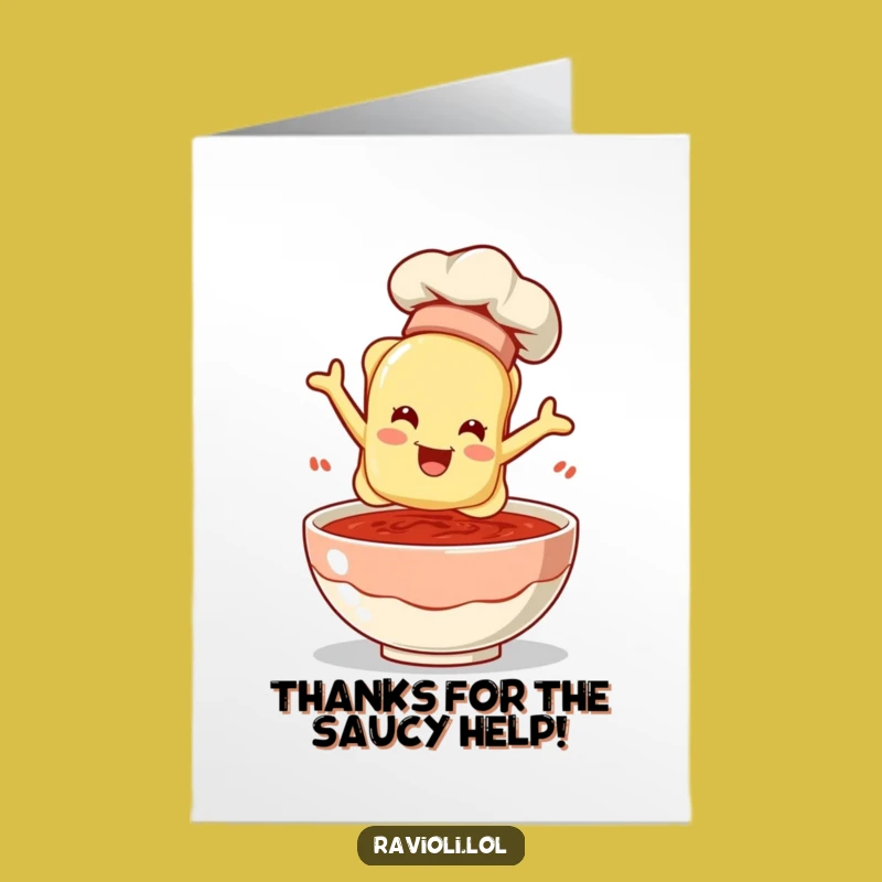 Free Printable Thank You: Chef Ravioli, Hilarious Downloadable Appreciation!