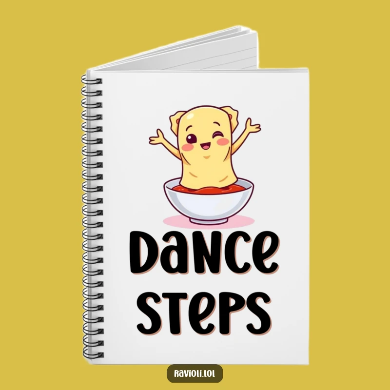 Funny Ravioli Sauce Dance Notebook - Jot Down Moves & Recipes Gift