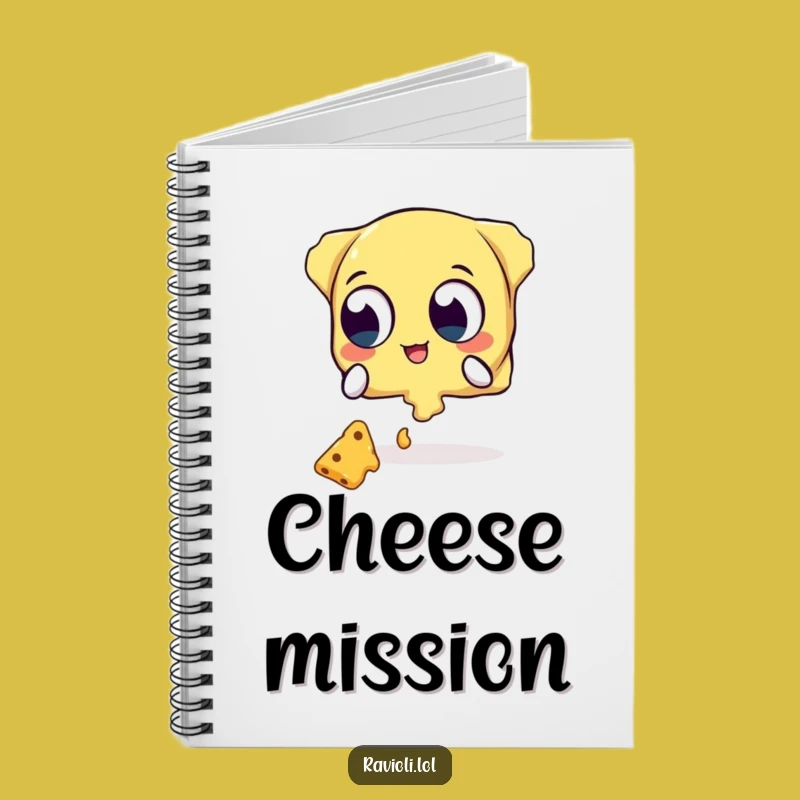Funny Ravioli Cheese Catcher Notebook - Jot Down Your Cheesy Thoughts Gift