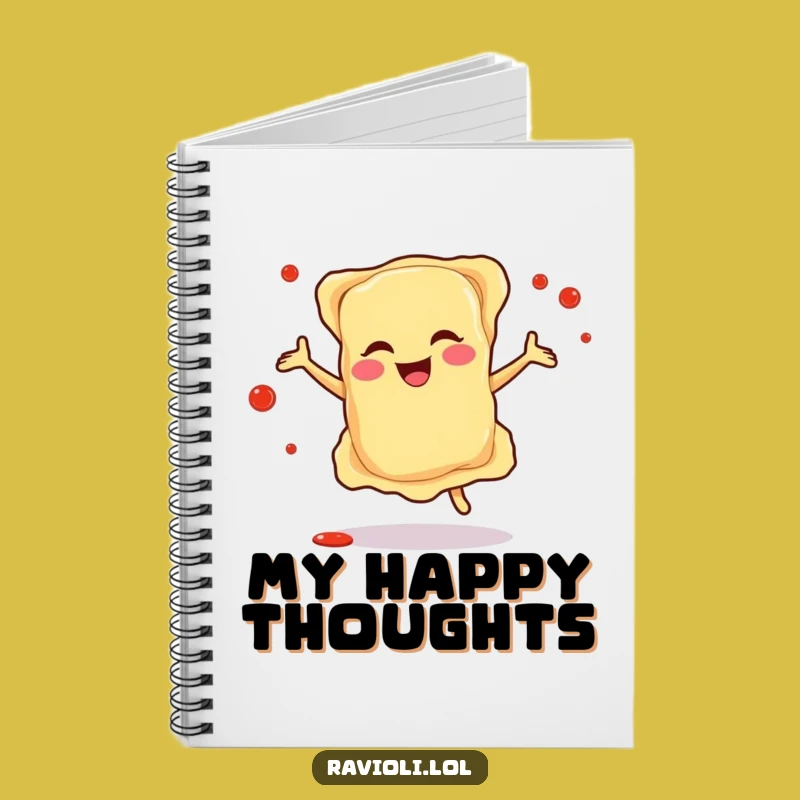 Funny Ravioli Dance Notes Notebook - Italian Party Diary Gift