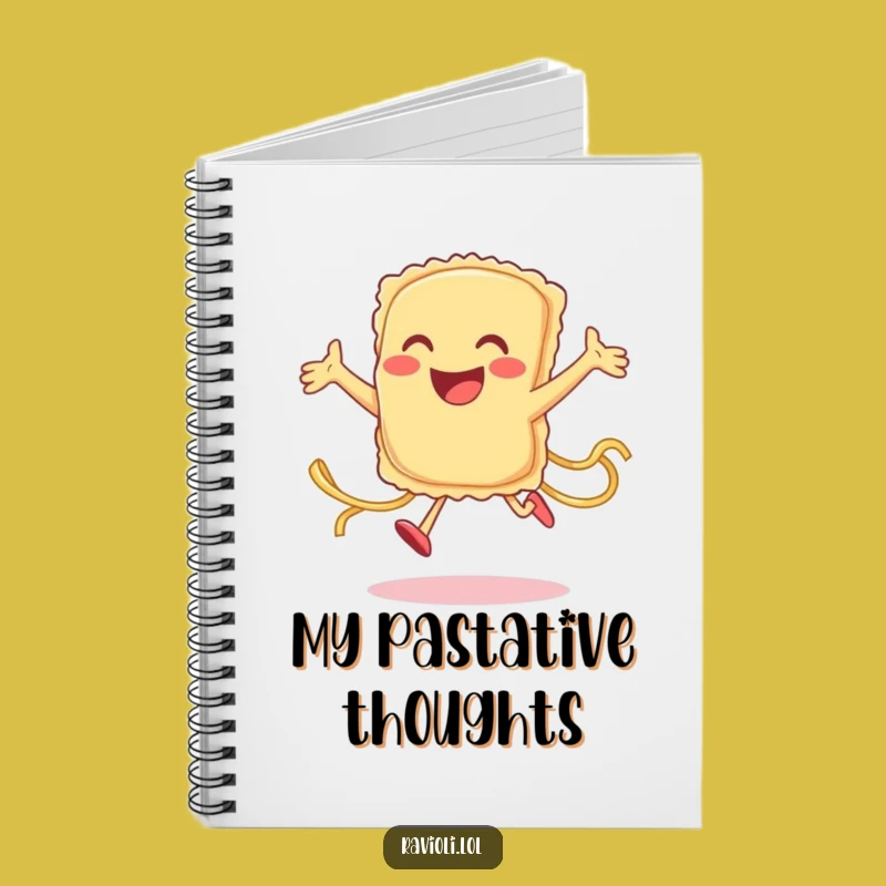 Funny Ravioli Jump Notebook: Pasta Pal Journal, Perfect Gift for Foodies