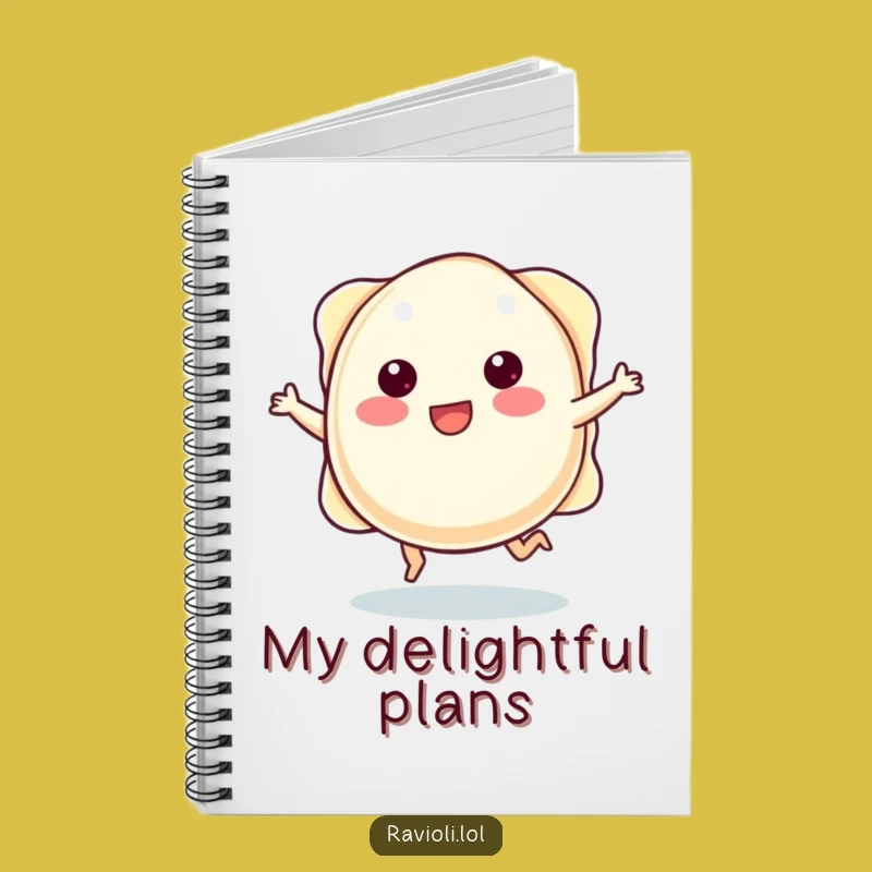Funny Skipping Ravioli Notebook: Jot Down Happy Thoughts