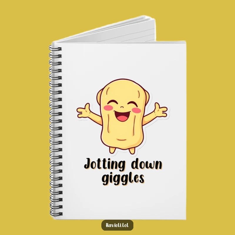 Funny Laughing Ravioli Notebook, Vibrant Ideas, Perfect Journal Gift