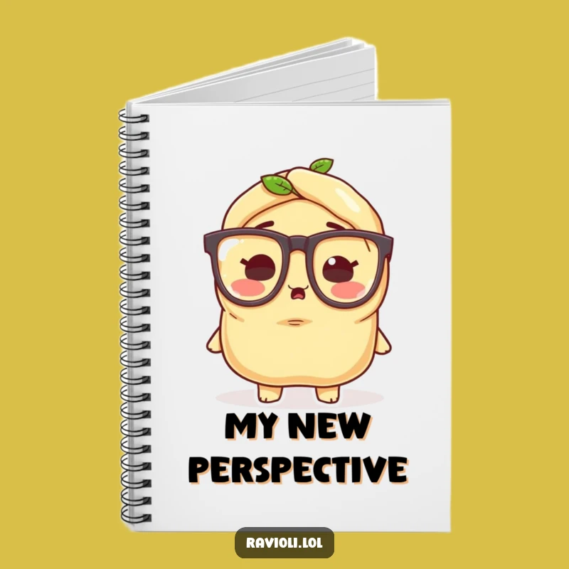 Funny Ravioli Glasses Notebook: Recipe Reflections, Perfect Humorous Journal