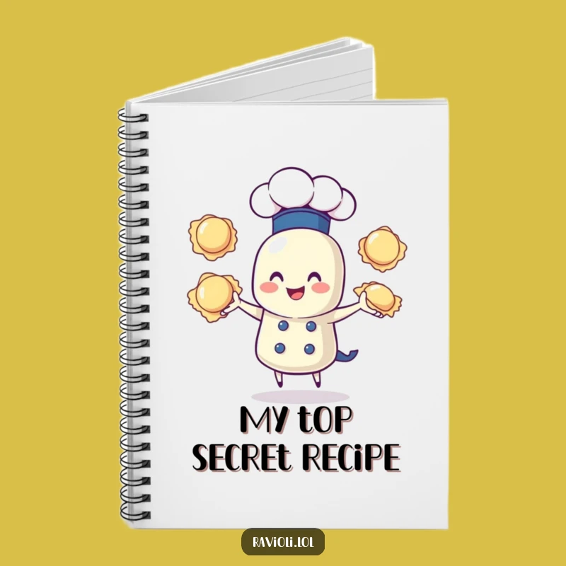 Funny Ravioli Chef Notebook: Juggling Ideas - Capture Your Thoughts Funny Gift