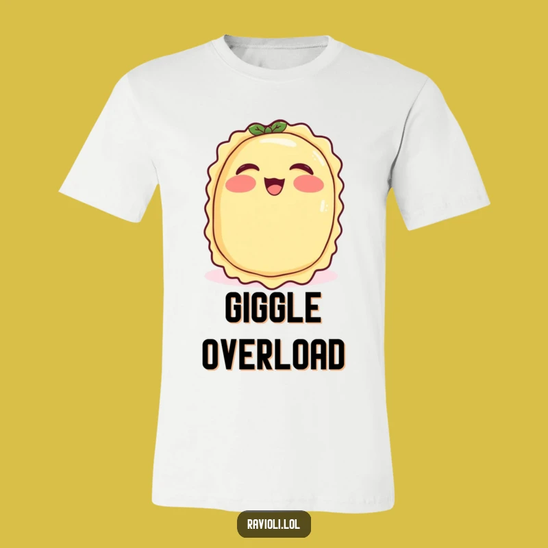 Funny Giggling Ravioli T-Shirt: Joyful Italian Pasta Laughing, Hilarious Humorous Gift