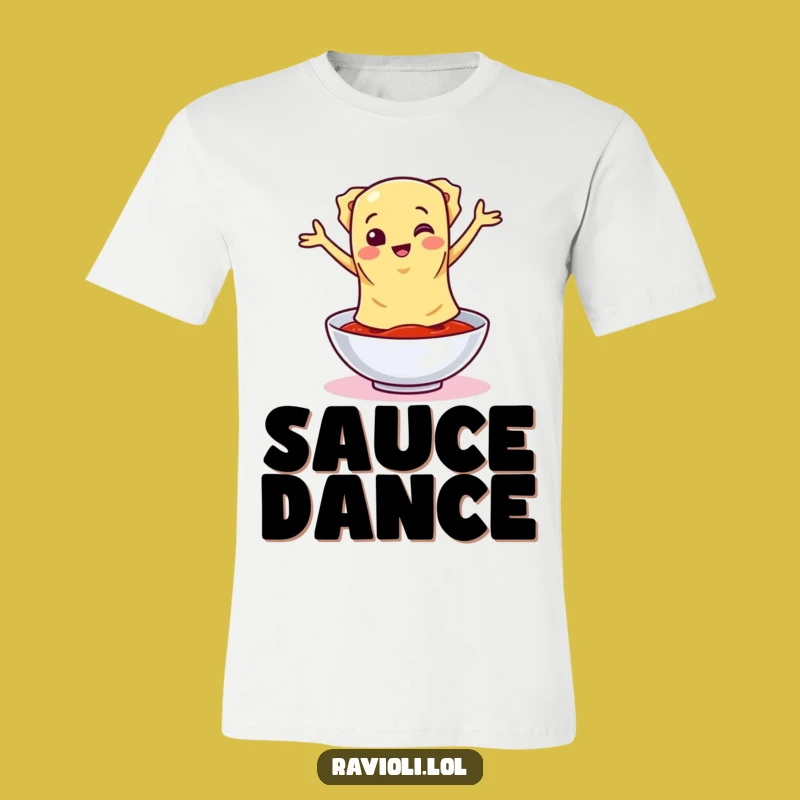 Funny Ravioli Sauce Dance T-Shirt - Express Your Pasta Groove Gift