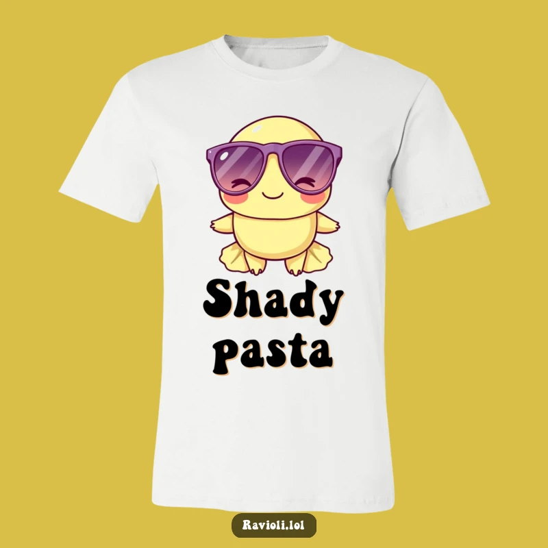Funny Cool Ravioli Sunglasses T-Shirt - Winking Pasta Lover Tee