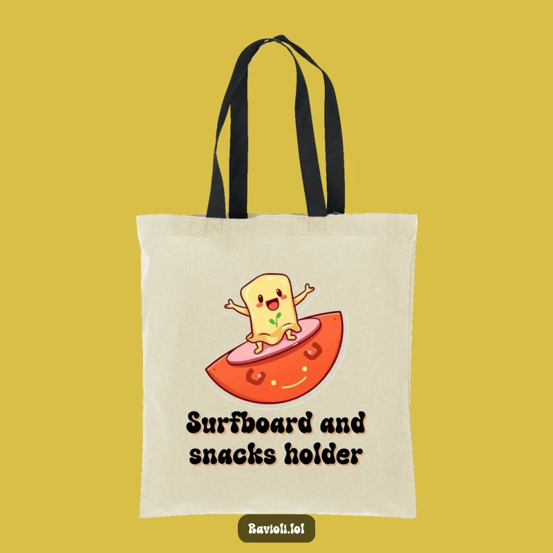Funny Ravioli Surf Tote Bag: Carry Your Beach Gear with Hilarious Style