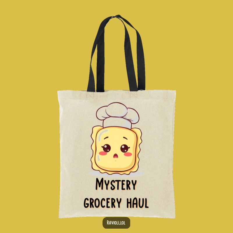 Funny Surprised Ravioli Tote Bag - Hilarious & Practical for Everyday