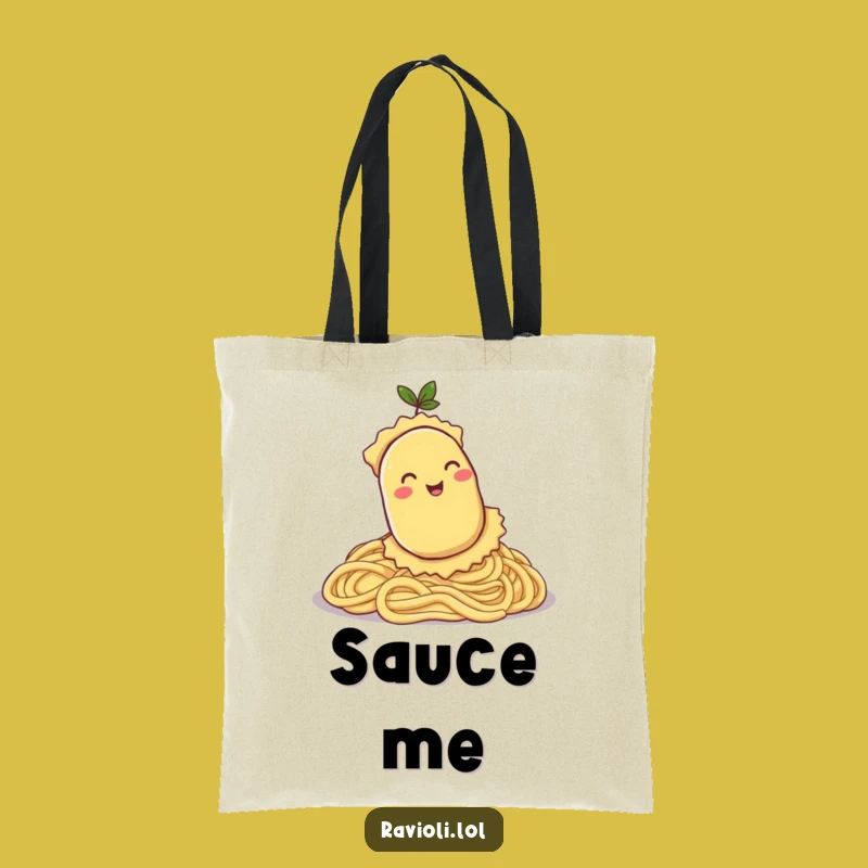 Funny Ravioli Rolling Tote Bag - Hilarious Pasta Hill Accessory Gift