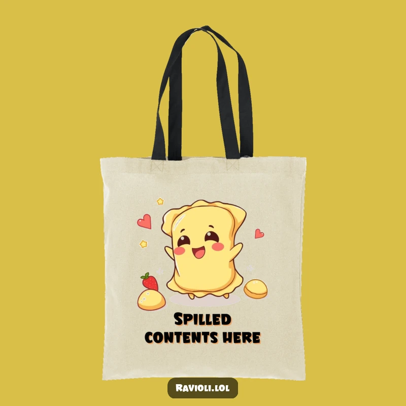 Funny Ravioli Trip Tote Bag: Carry Your Chaos, Great Humorous Gift